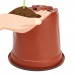 100Pcs Plastic Garden Nursery Pots Flowerpot Seedlings Planter Containers Set   